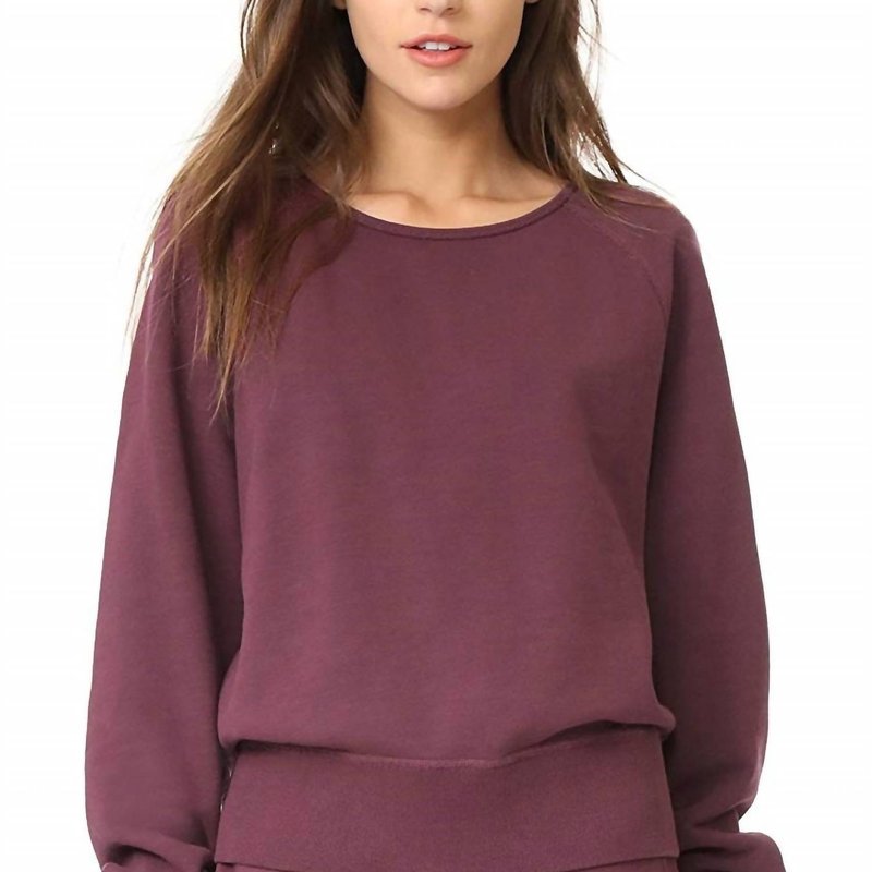 Rag & Bone Classic Fit Pullover Sweater In Purple