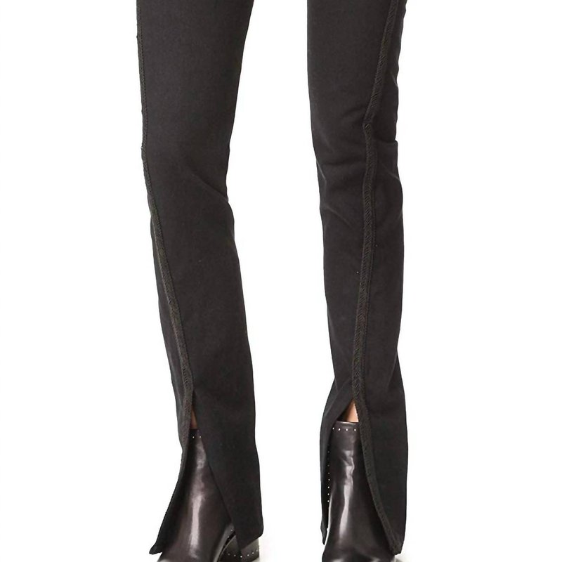 Shop Rag & Bone Regalia Ankle Front Slit High Rise Classic Jeans In Black
