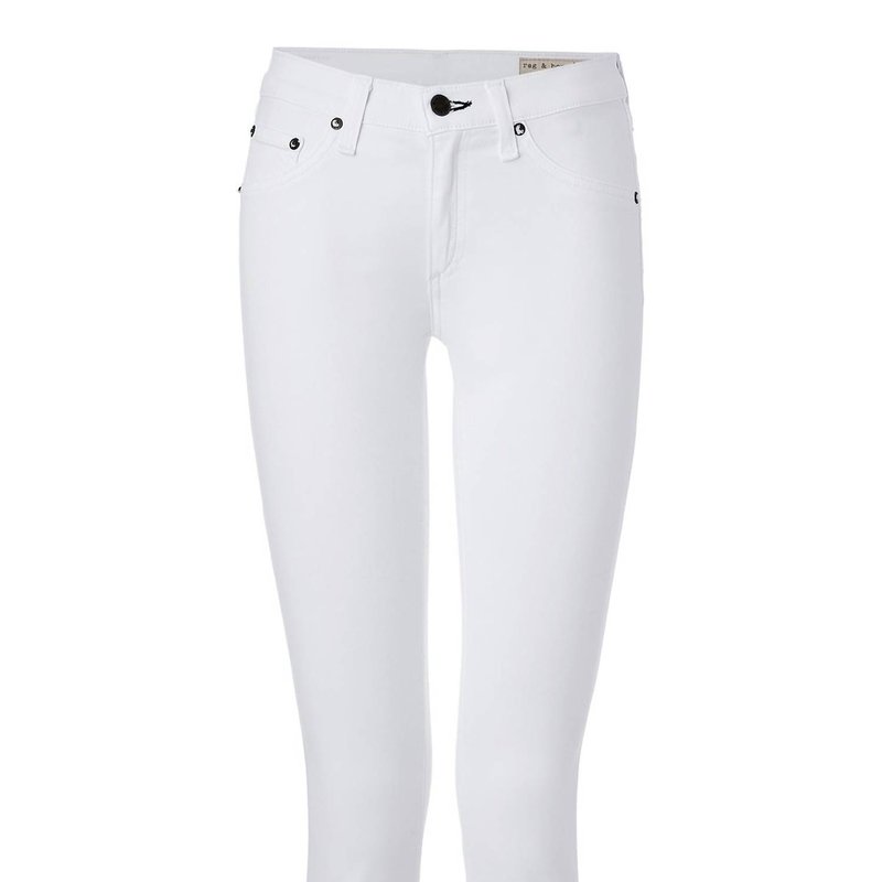 Shop Rag & Bone Women Coated Capri Skinny Jeans In White