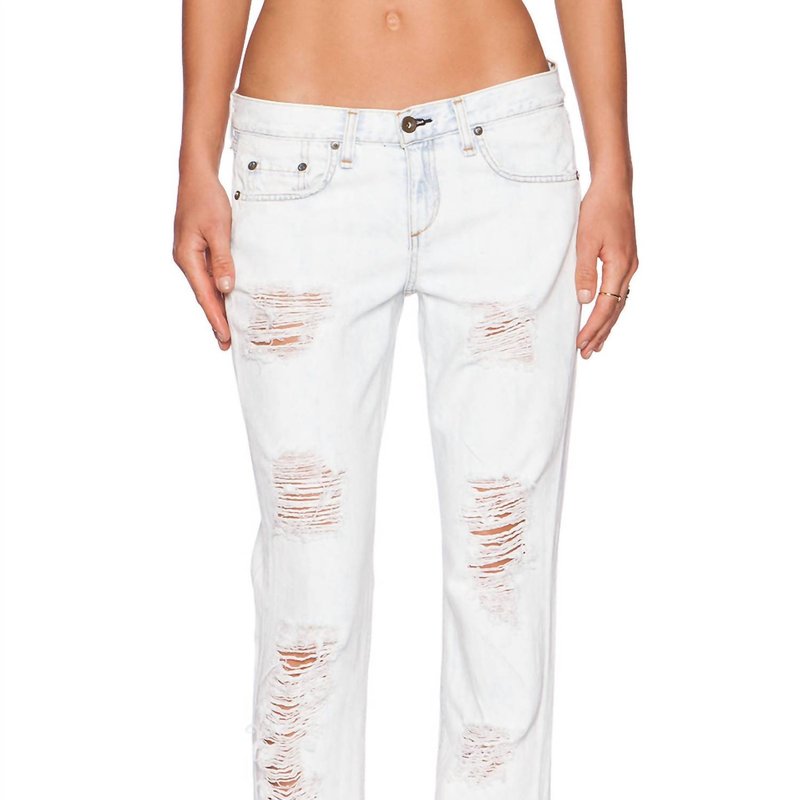 Shop Rag & Bone Women Drey Boyfriend Jeans In White