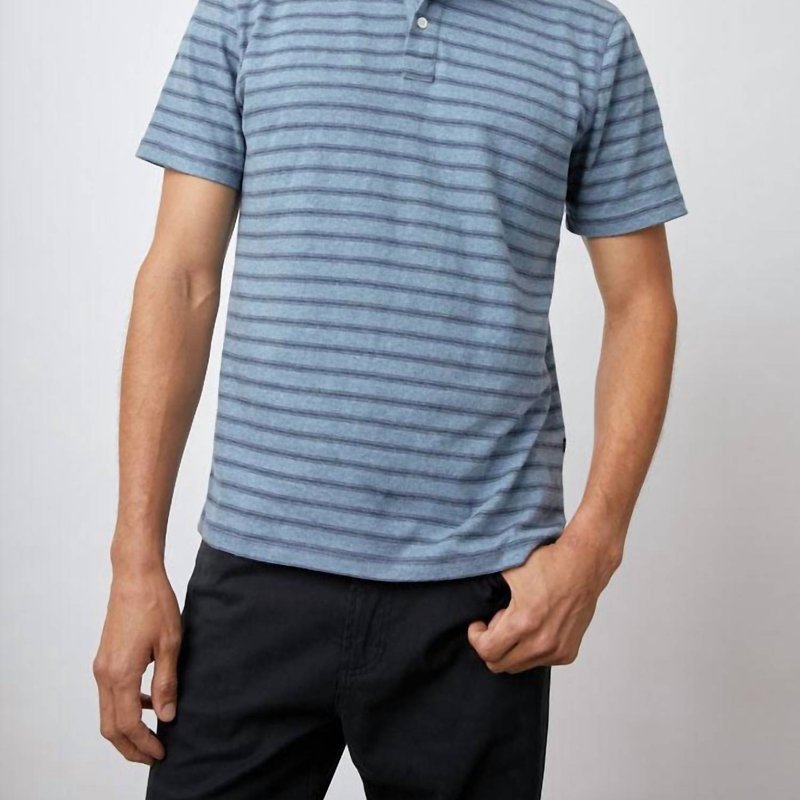 Shop Rails Sebastian Short Sleeve Knit Shirt In Blue