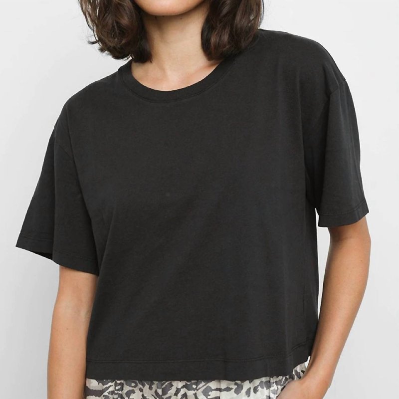 Shop Rails The Boxy Crew T-shirt In Black