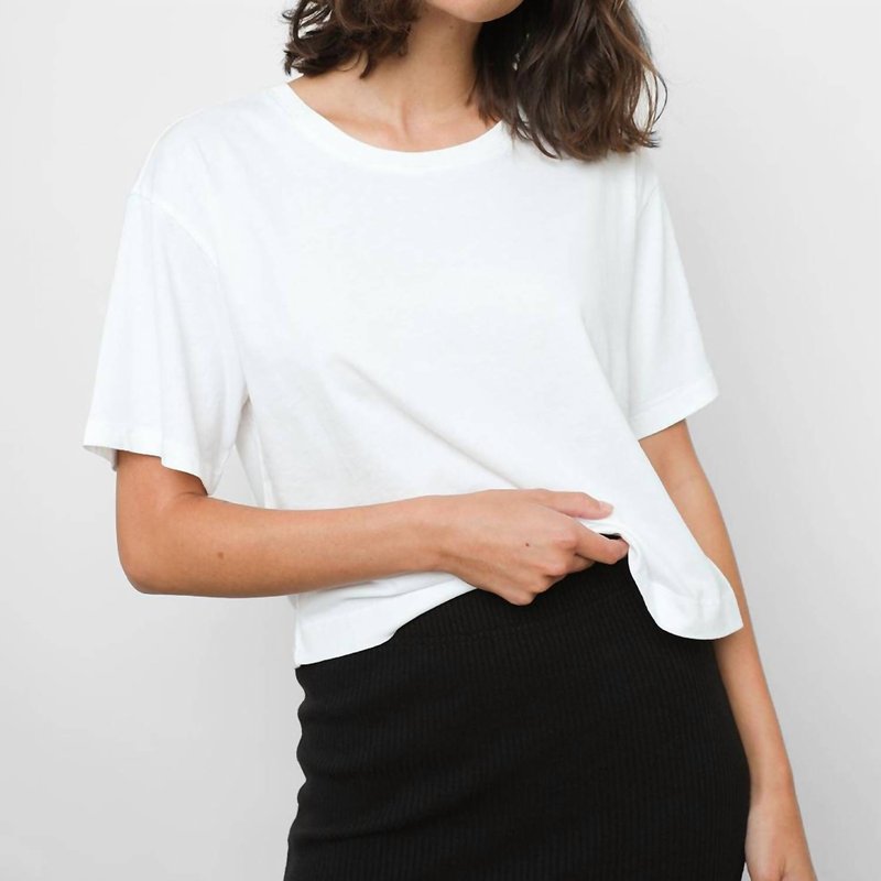 Shop Rails The Boxy Crew T-shirt In White