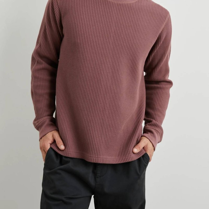 Shop Rails Wade Thermal Sweater In Brick In Brown