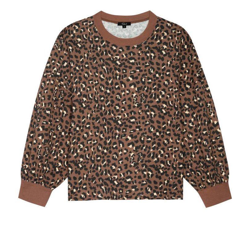 Shop Rails Womens Reeves Sweater In Mountion Leopard In Brown