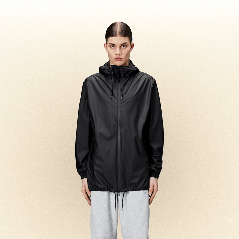 Shop Rains Storm Breaker Raincoat In Black