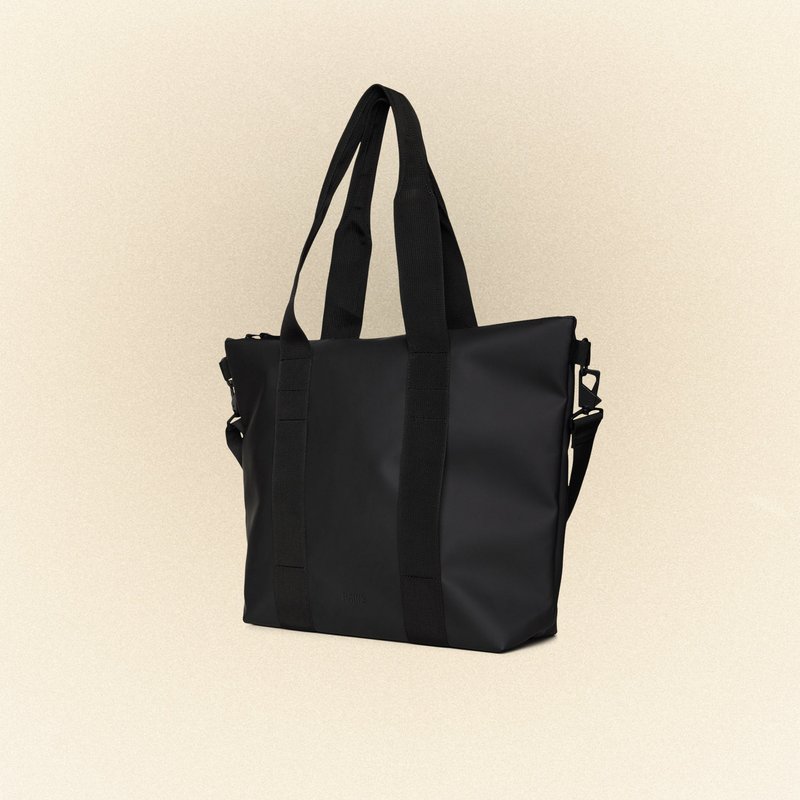 Shop Rains Tote Bag Mini In Black