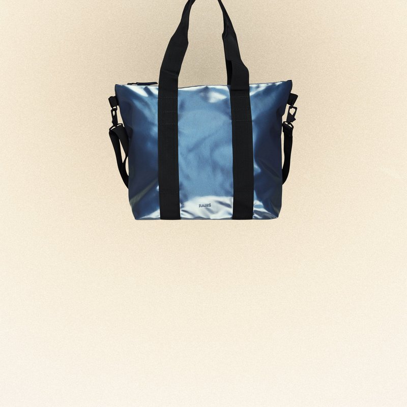 Shop Rains Tote Bag Mini In Blue