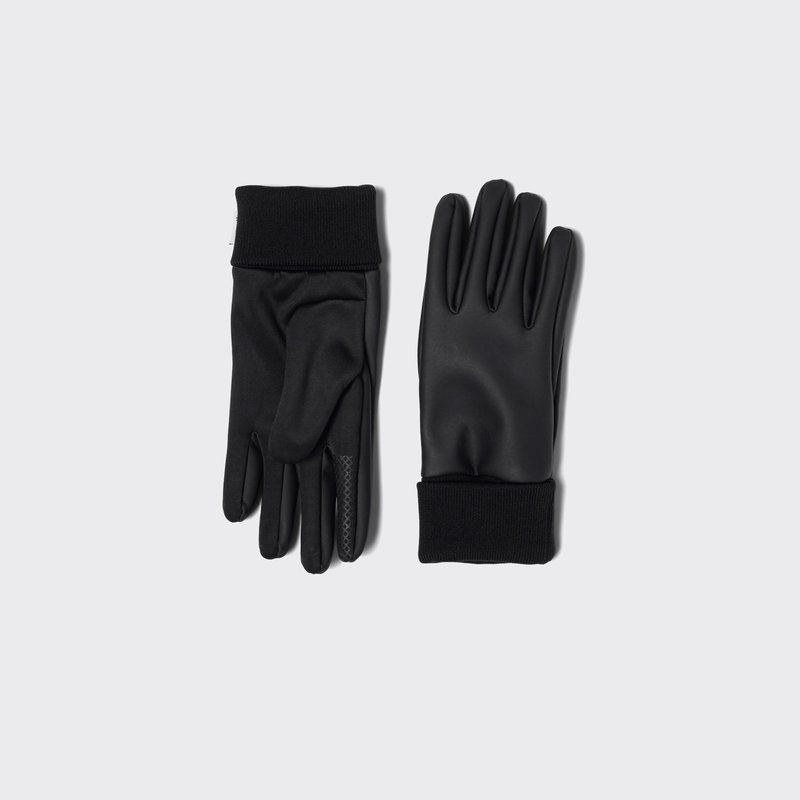 Rains Touchscreen Finished Gloves In Black