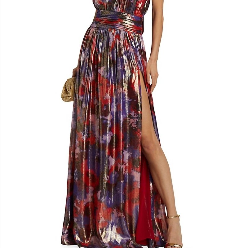 Ramy Brook Ainsley Dress In Print Soiree Red In Multi