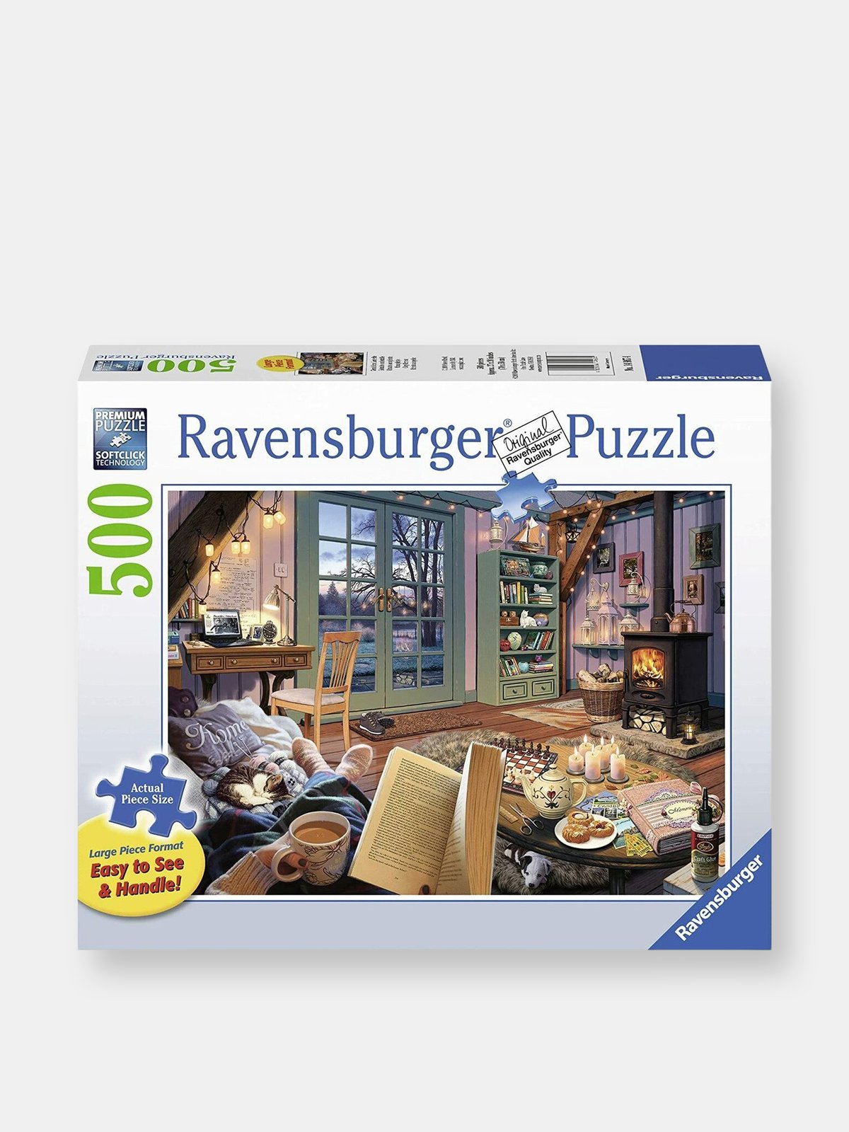 different Labe engineer Ravensburger Cozy Retreat 500 Piece Large Format Jigsaw Puzzle for Adults -  Every Piece is Unique, Softclick Technology Means Pieces Fit Together Perf  | Verishop