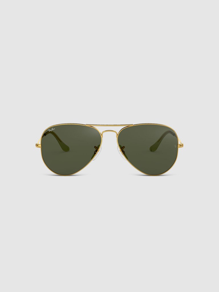 Org Aviator Sunglasses - Gold