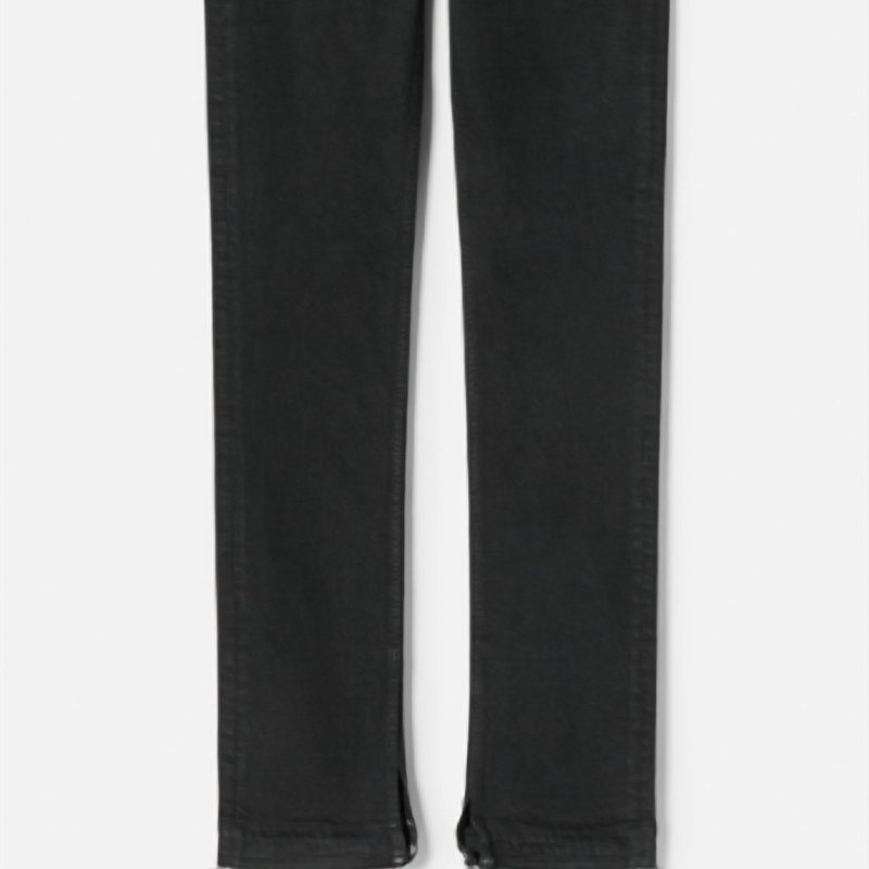 Shop Re/done 70s High Rise Stove Pipe Jeans In Black