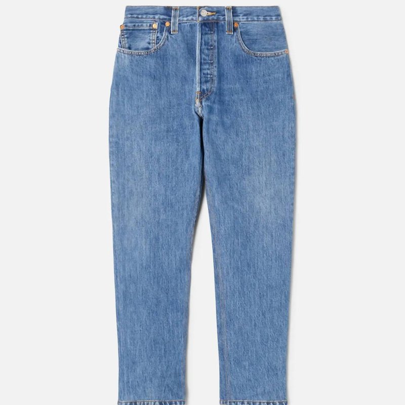 RE/DONE WOMEN'S HIGH RISE ANKLE CROP JEANS