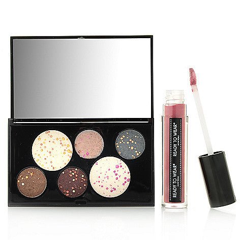 Ready To Wear Beauty Stellar Eyeshadow Collection With Berry Plum Lipgloss Set