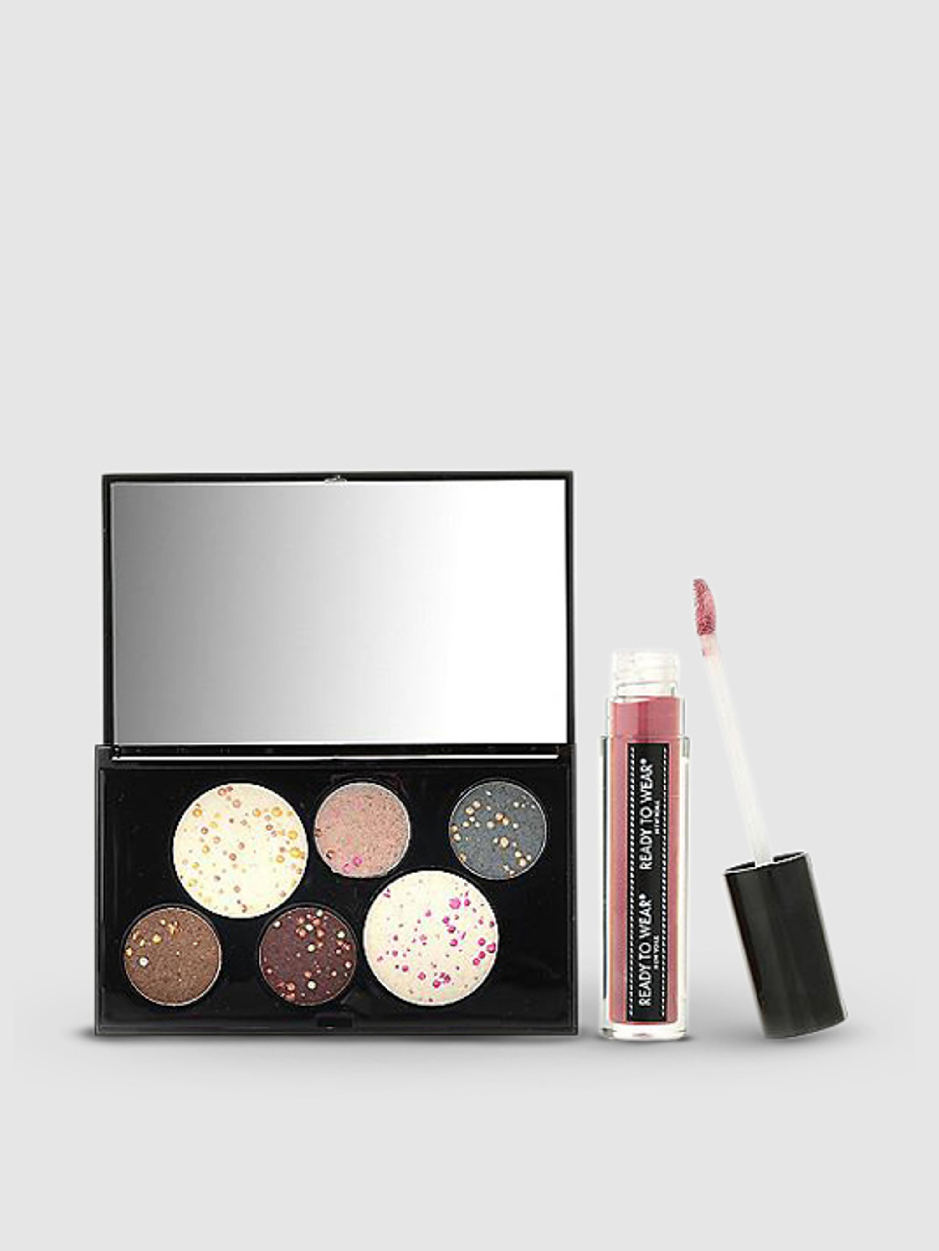 Ready To Wear Beauty Stellar Eyeshadow Collection With Berry Plum Lipgloss Set