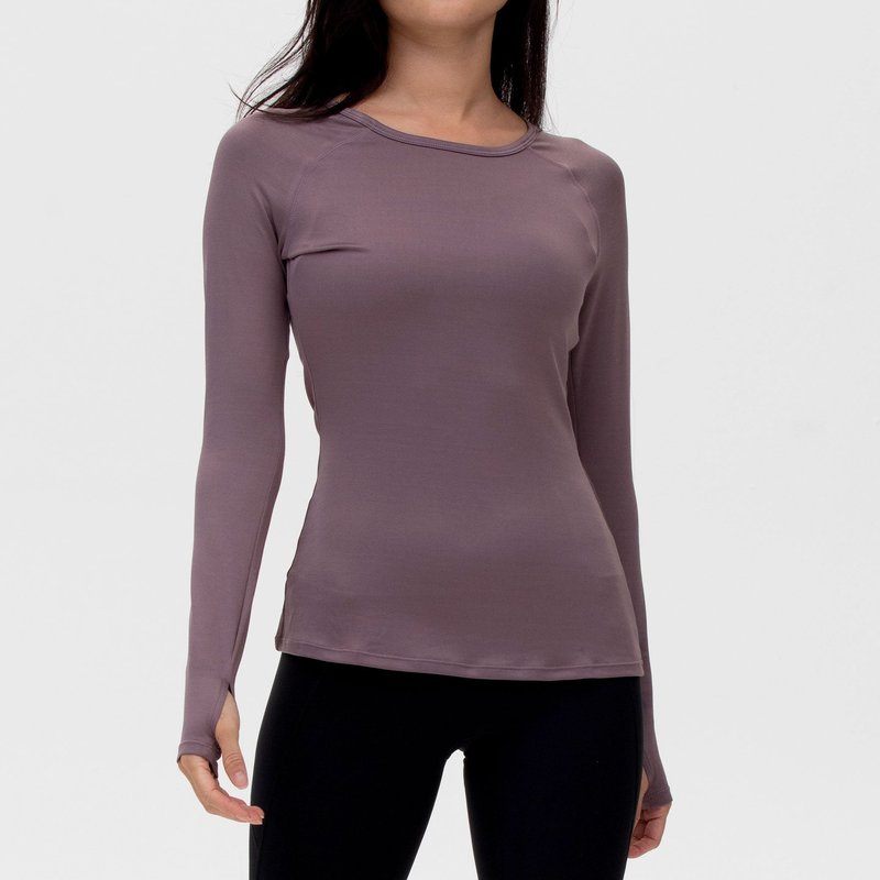 Rebody Citizen Compression Long Sleeve In Purple