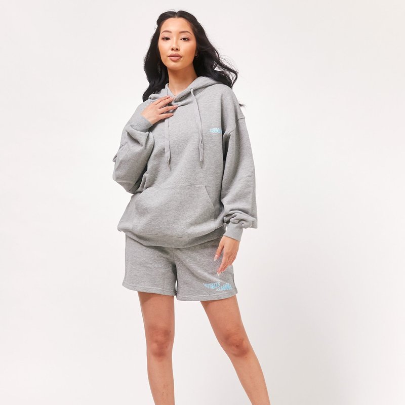 Rebody Infinite Passions French Terry Hoodie In Grey