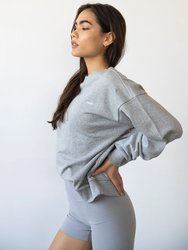 Lifestyle Sweatshirt - Heather Grey/White
