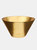 Doré 11" Glass Serving Bowl - Gold