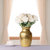 Doré 7" Gilded Glass Flower Vase