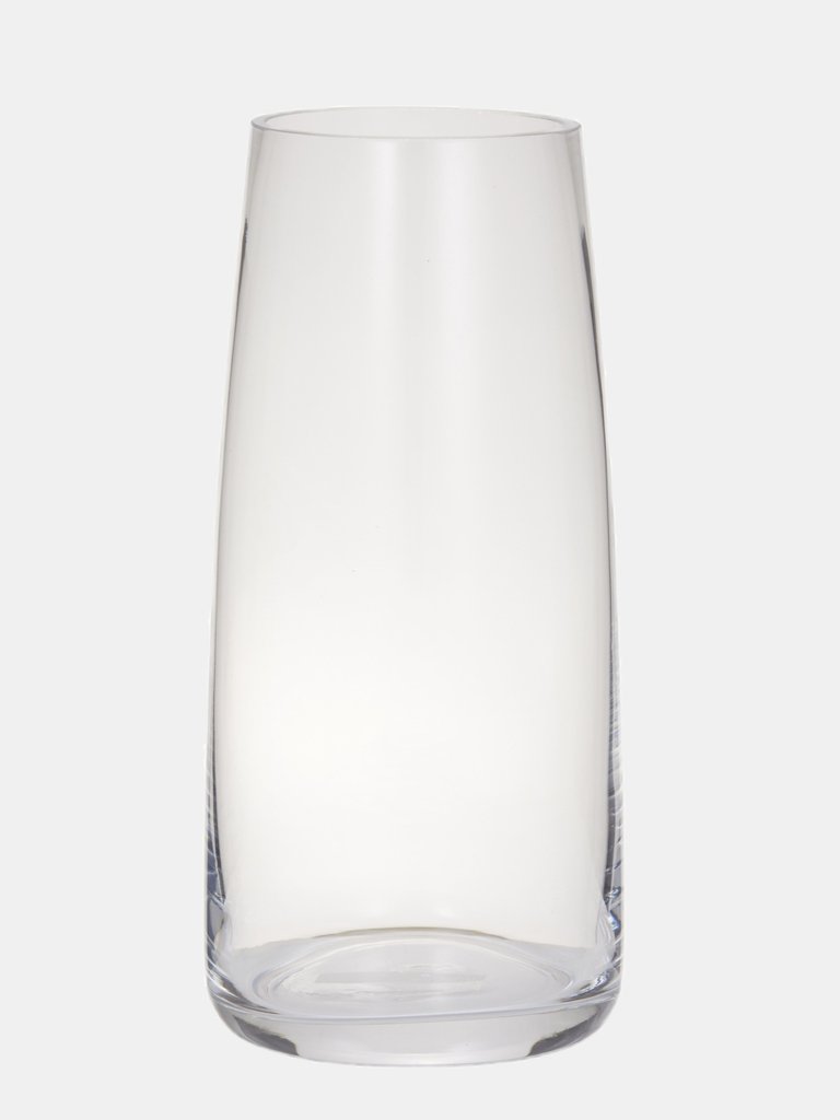 Vitra 12" Glass Zen Vase - Clear