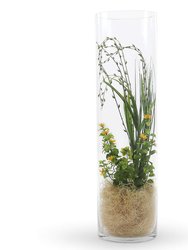 Vitra 26" Glass Cylinder Vase