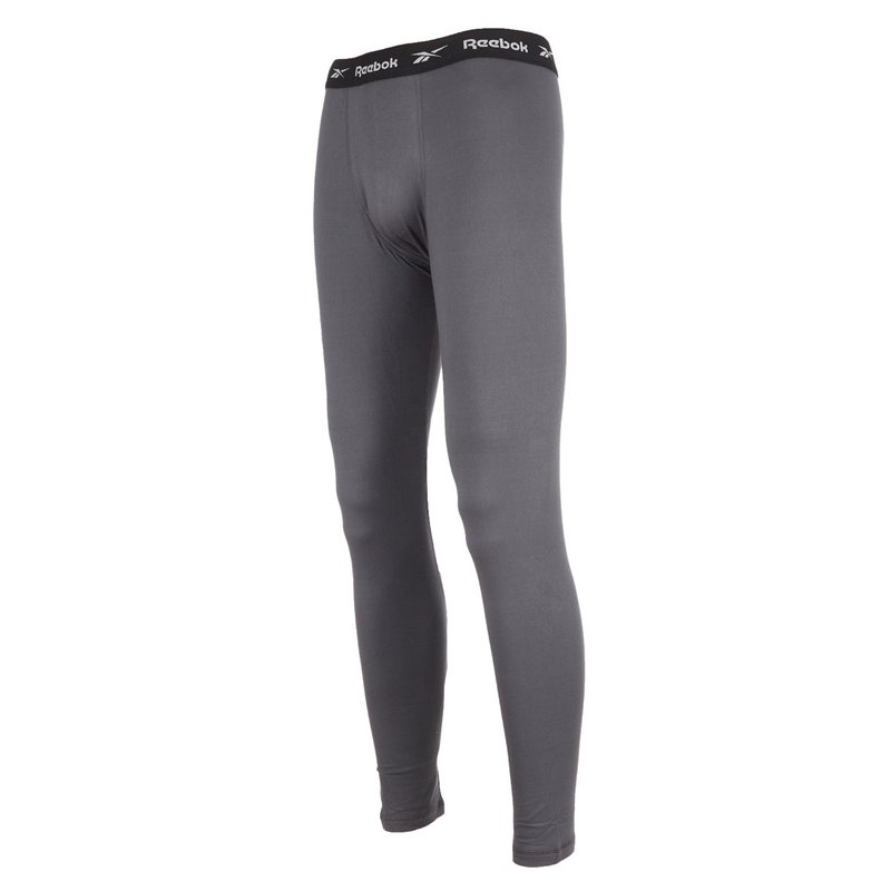 Reebok Men's 1-pack Sport Soft Base Layer Pant In Gray