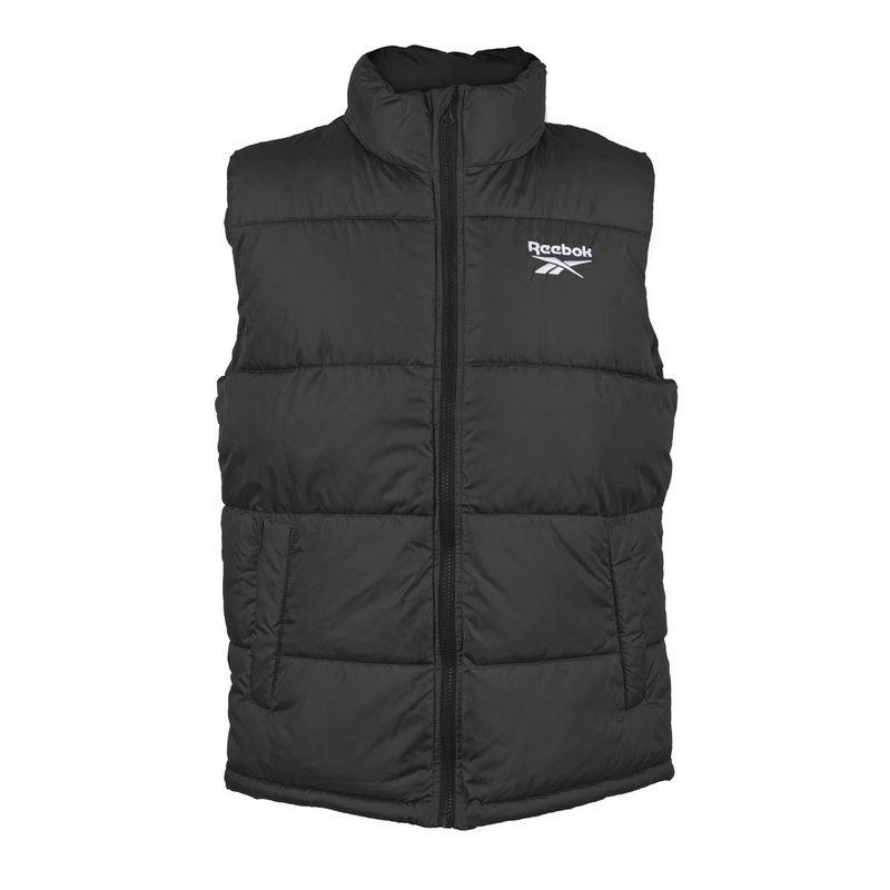 Shop Reebok Men's Puffer Vest In Black