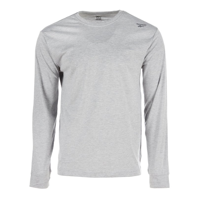Shop Reebok Men's Volt Long Sleeve Top In Grey