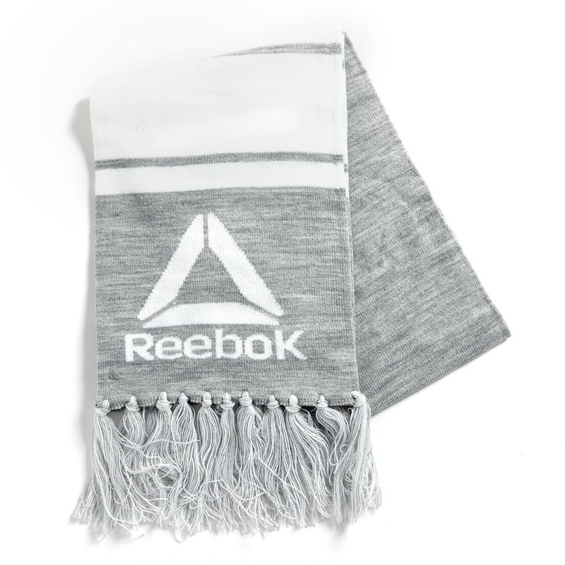 Reebok Rally Scarf With Logo In Grey