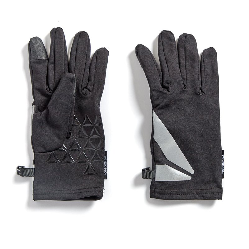 Shop Reebok Running Gloves In Black