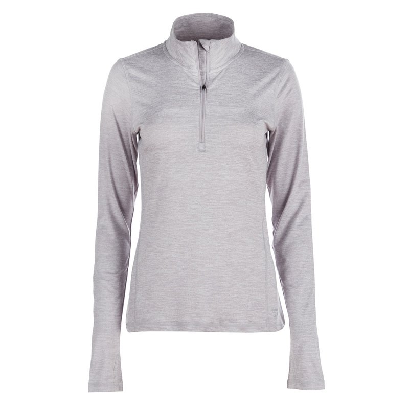Reebok Women's All Around Vector Half Zip Sweatshirt In Grey