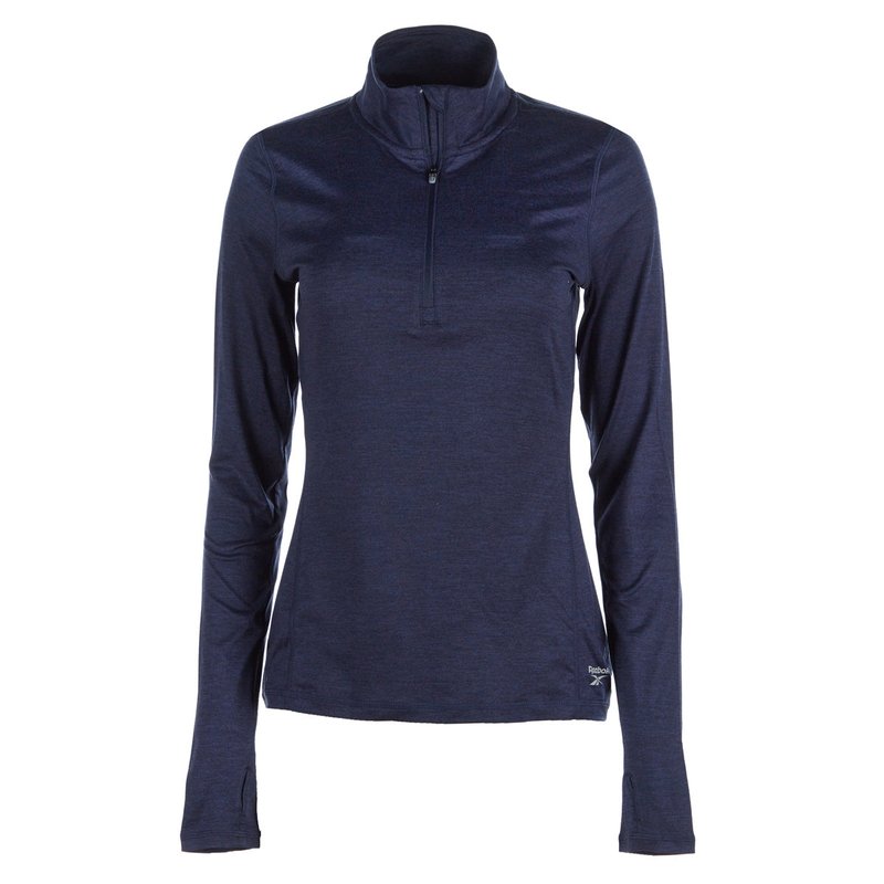 Reebok Women's All Around Vector Half Zip Sweatshirt In Blue