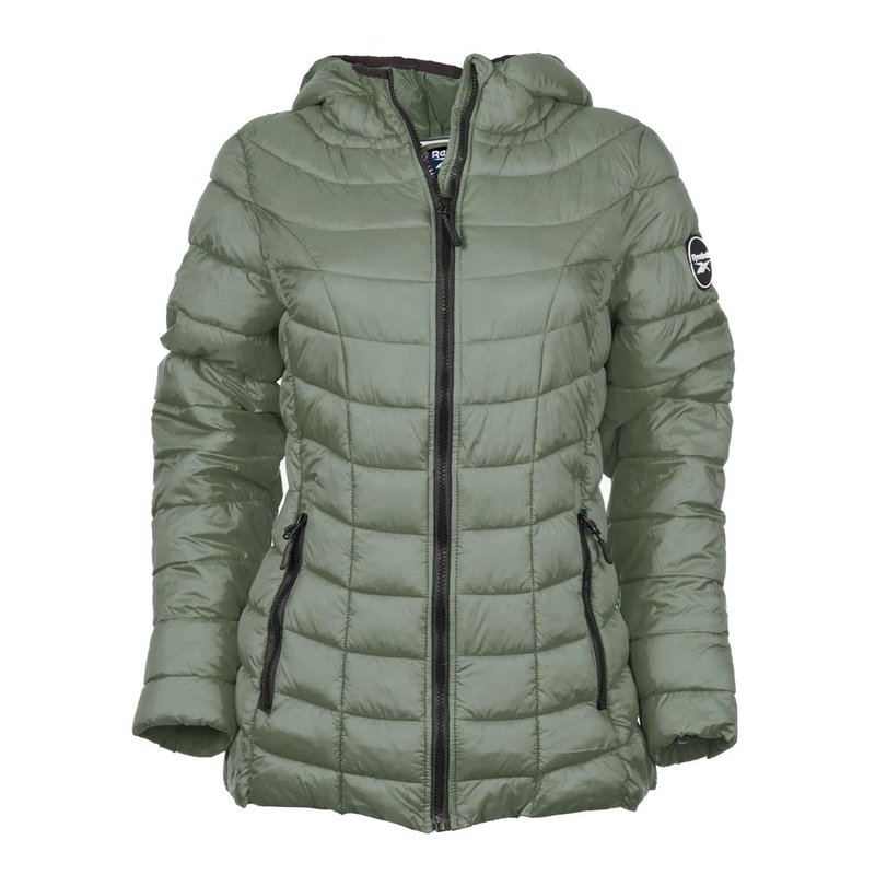 Reebok Women's Glacier Shield Jacket With Hood In Green
