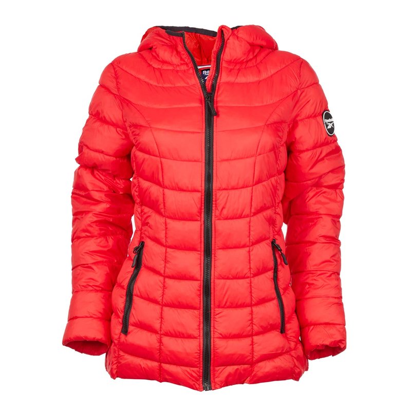 Reebok Women's Glacier Shield Jacket With Hood In Red