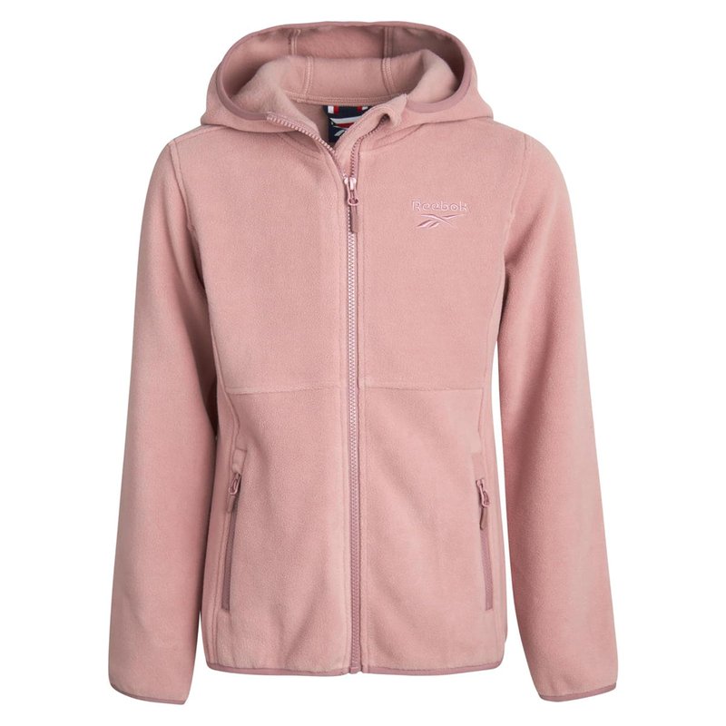 Shop Reebok Women's Polar Fleece Full Zip Jacket In Pink