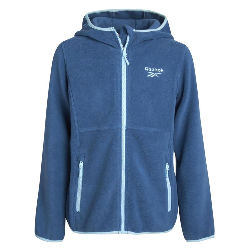 Shop Reebok Women's Polar Fleece Full Zip Jacket In Blue