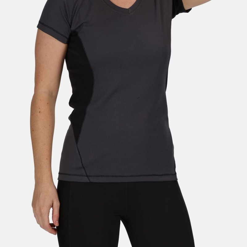 Regatta Activewear Womens Beijing Short Sleeve T-shirt In Grey