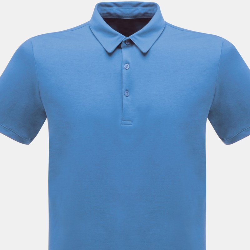 Regatta Classic Mens 65/35 Short Sleeve Polo Shirt In Blue