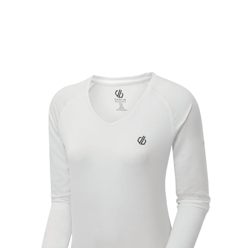 Regatta Dare 2b Womens/ladies Discern Long Sleeve T-shirt In White