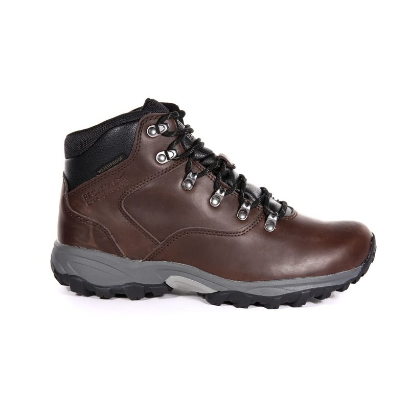 Regatta Great Outdoors Mens Bainsford Waterproof Leather Hiking Boots In Brown