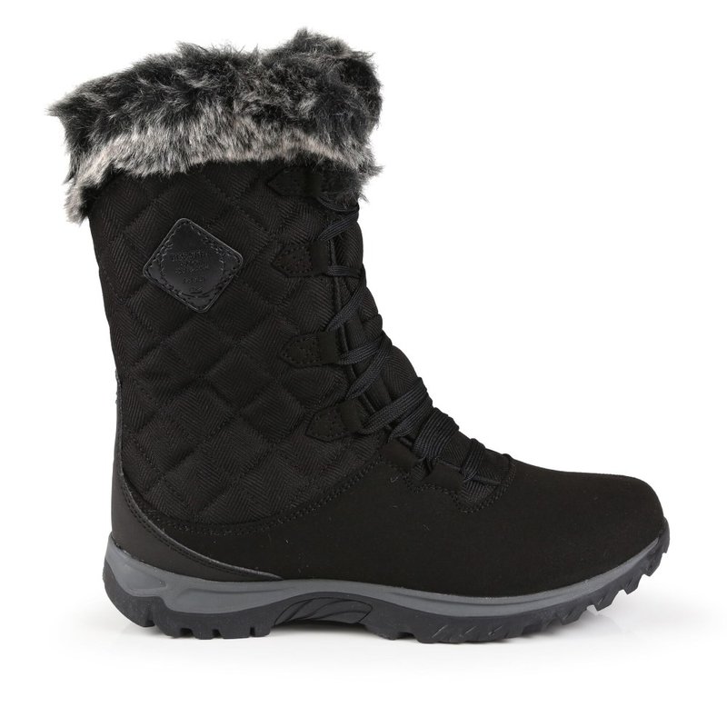 Regatta Great Outdoors Womens's Newley Faux Fur Trim Thermo Boot In Black