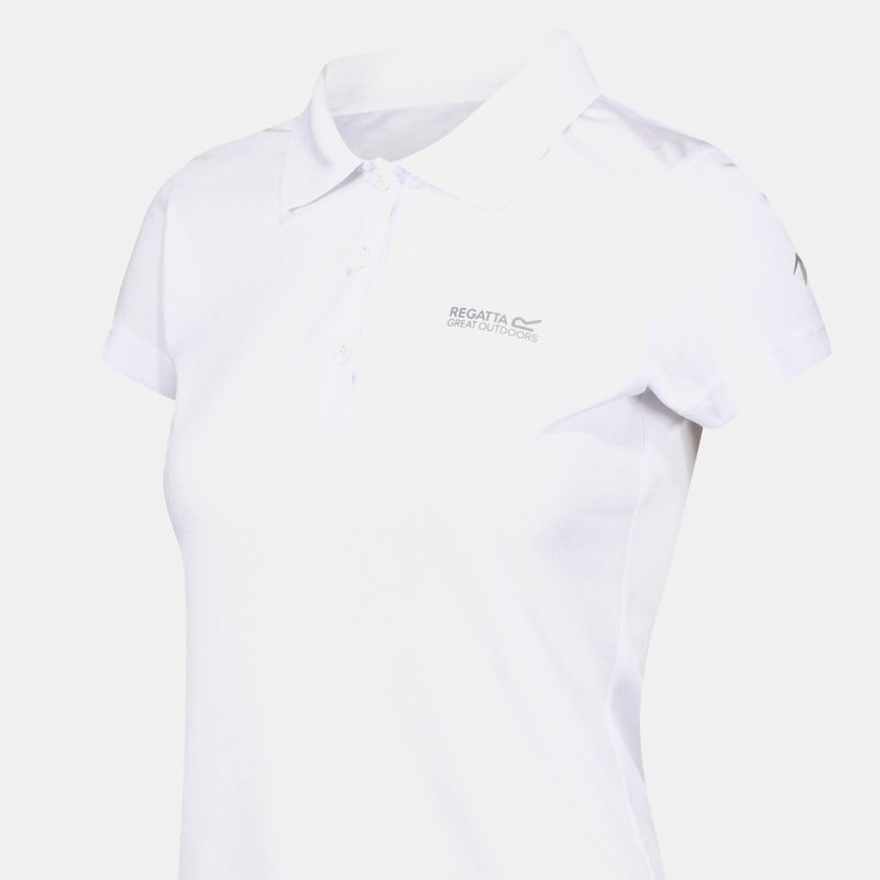 Regatta Ladies Maverick V Polo Shirt In White