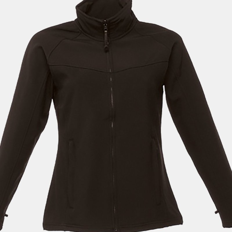 Shop Regatta Ladies Uproar Softshell Wind Resistant Jacket In Black