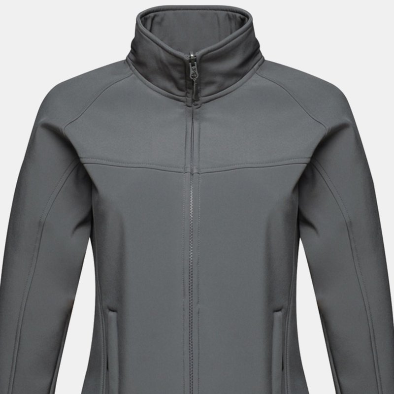 Regatta Ladies Uproar Softshell Wind Resistant Jacket In Grey