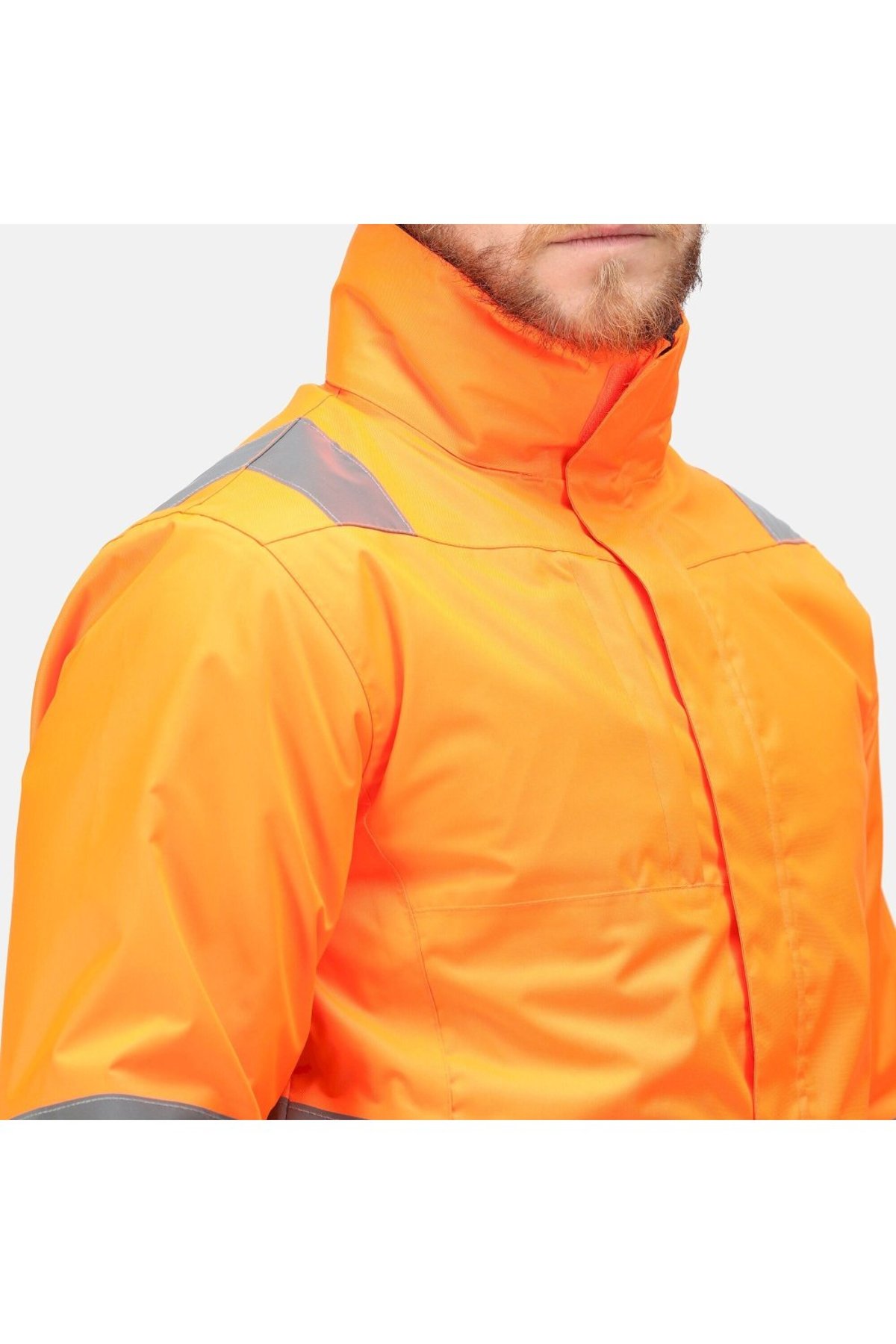 Regatta Professional Mens Pro Hi Vis 3 in 1 Jacket Orange/Navy