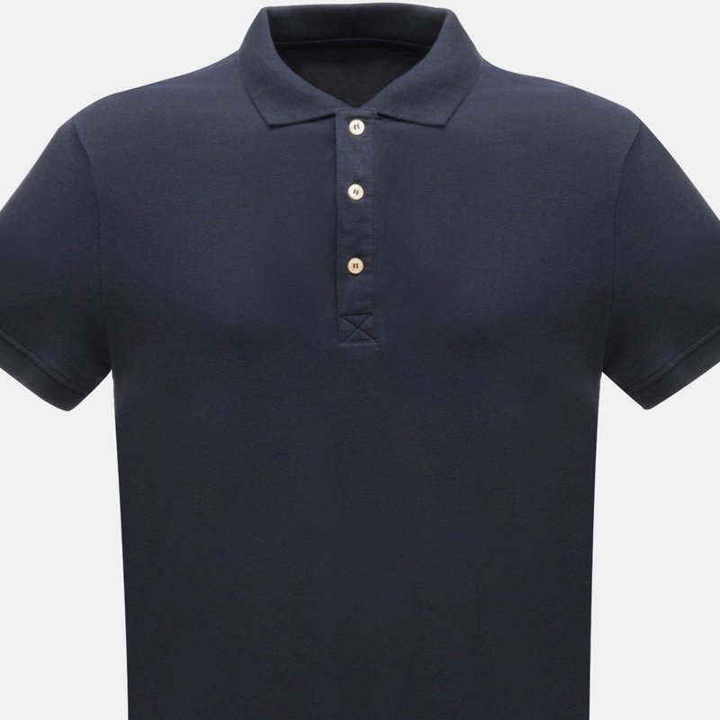 Regatta Mens 65/35 Short Sleeve Polo Shirt In Blue