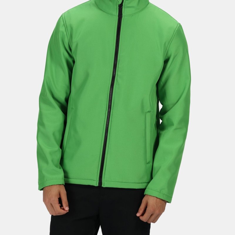 Regatta Mens Ablaze Printable Softshell Jacket In Green