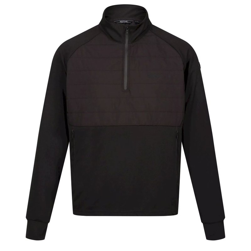 Regatta Mens Addinston Hybrid Sweater In Black